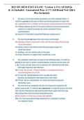 2023 RN HESI EXIT EXAM - Version 1 &lpar;V1&rpar; All 160 Qs & As Included - Guaranteed Pass A&plus;&excl;&excl;&excl; &lpar;All Brand New Q&A Pics Included&rpar;