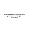 Samenvatting minor geriatrie en gerontologie