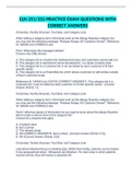 CLN 251&sol;252 PRACTICE EXAM QUESTIONS WITH CORRECT ANSWERS