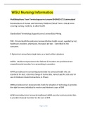 WGU D 220 Nursing Informatics Exam