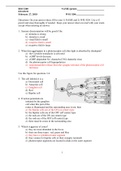 BIO  3200 FEBRUARY 27&comma;2018 QUESTIONS AND ANSWERS
