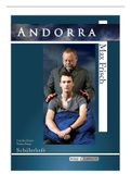 Andorra Max Frisch 5 vwo literatuur samenwerkingsopdracht