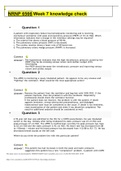 &bull;&Tab; NRNP 6566 Week 7 knowledge check