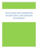 Test Bank for Chemistry Atoms First 2nd Edition by Burdge
