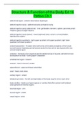 Structure & Function of the Body Ed 16  Patton Ch 1