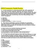 HESI COMMUNITY HEALTH PRACTICE