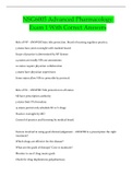 NSG6005 Advanced Pharmacology Exam 1 With Correct Answers