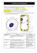 5090 Biology - Unit 1 Cell Structure and Organisation