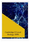 Cambridge O Level - Biology 5090 Full Note