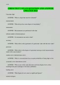 CHEM TEST 2 EXAM QUESTION AND ANSWER UPDATED 2023
