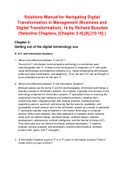 Solutions Manual for Navigating Digital Transformation in Management (Business and Digital Transformation), 1e by Richard Busulwa