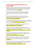ATI MED SURG PROCTORED EXAM 2021 &lpar;STUDY GUIDE&rpar; 