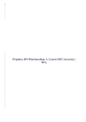 Prophecy RN Pharmacology A &vert; Latest 2023 &vert;Accuracy&colon; 95&percnt;