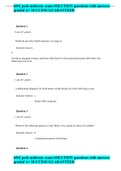 6541 peds midterm exam questions with answers graded A&plus;