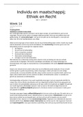 Samenvatting individu en maatschappij - jaar 1 - periode 4&period; Verpleegkunde recht en ethiek