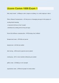 Uconn Comm 1000 Exam 1 &vert; 75 Questions with 100&percnt; Correct Answers &vert; Updated 2023