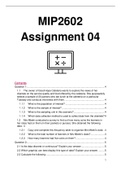 MIP2602 Assignment 4