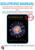 Solutions Manual For Microbiology: Principles and Explorations 9th Edition by Jacquelyn Black, Laura Black 9781118743164 Chapter 1-26 Complete Guide.