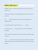 MGSC 290 Exam 1 &vert; Questions with 100&percnt; Correct Answers &vert; Updated &vert; Download to score A&plus;