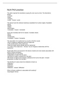 NLN PAX practice Questions And Answers