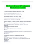 ATI Pharm Chapter 37: Adjuvants  Medications For Pain