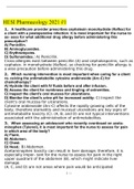 Hesi Pharmacology 