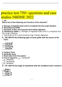 practice test 750+ questions and case studies NBDHE 2022 – COMPLETE SOLUTION