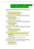 RN ADULT MEDICAL SURGICAL ONLINE PRACTICE 2019 B