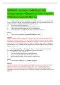 NUR618 >Saunders Medsurg Skin Integumentary Questions And  Answers With Rationale RATED A+
