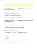 Prophecy&sol;Relias Cardiac Cath Lab RN A Test 2023  - Questions And Answers
