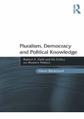 Pluralism,Democracy and Political Knowledge 