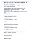 Derivative Classification Exam IF103&period;16 Already Graded A&plus;