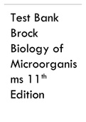 Test Bank Brock Biology of Microorganisms 11th Edition (MadiganMartinko).
