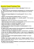 Security Guard Training Class 2022 Quiz with complete solution