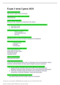  MEDICINE 256 Exam 1 term 3 pnvn 1631