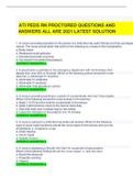 ATI PEDS RN PROCTORED QUESTIONS ANDANSWERS ALL ARE 2022&sol;2023 LATEST SOLUTION