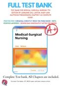 Test Bank For Medical-Surgical Nursing 7th Edition By Adrianne Dill Linton; Mary Ann Matteson 9780323554596 Chapter 1-63 Complete Guide .