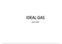 Presentation Physical Sciences  Ideal Gases