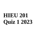 HIEU 201 Quiz 1 2023 | HIEU 201 Chapter 1 Quiz 2023 & HIEU 201 LECTURE QUIZ 1 2023