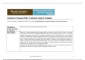 Healthcare Program/Policy Evaluation Analysis Template
