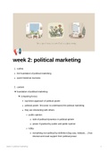 Class note of Topic: Political Marketing, Campaigns and Voters