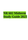 NR 602 Midterm Exam Questions and Answers 2023 | NR 602 Midterm Study Guide | NR 602 Week 8 Final Exam Compete Solution 2023 & NR 602 Final Exam Study Questions 2023