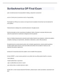 ScribeAmerica OP Final Exam with correct and complete answers