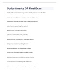 Scribe America OP Final Exam practice  with well answered questions