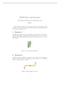 ES196 - Statics and Structures - Week 1 Practise Questions and Solutions - University of Warwick