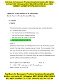 Test Bank for Success in Practical Vocational Nursing 9th Edition by Knecht All 19Chapters BEST EXAM SOLUTION Q &As 100&percnt; CORRECT LATEST UPDATE 2023 RATED A&plus;