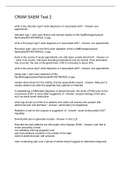 CRAM SAEM Test 2 Questions And Answers
