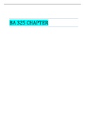 BA 325 CHAPTER 14 QUESTIONS AND ANSWERS 