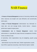 NAB Finance Complete Solution 2022/2023 
