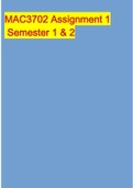 MAC3702 Assignment 1 Semester 1 & 2